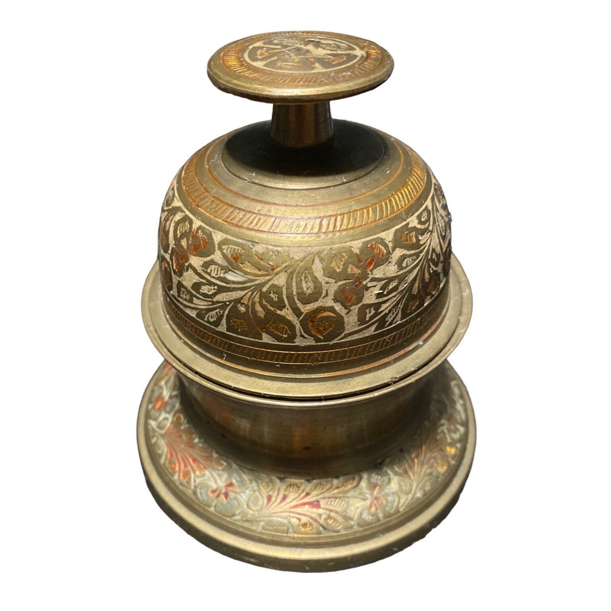 Lot of 3 Vintage Brass Indian Elephant Claw Bell Chinese Tripod Incense Burner Incense Bowl Ashtray