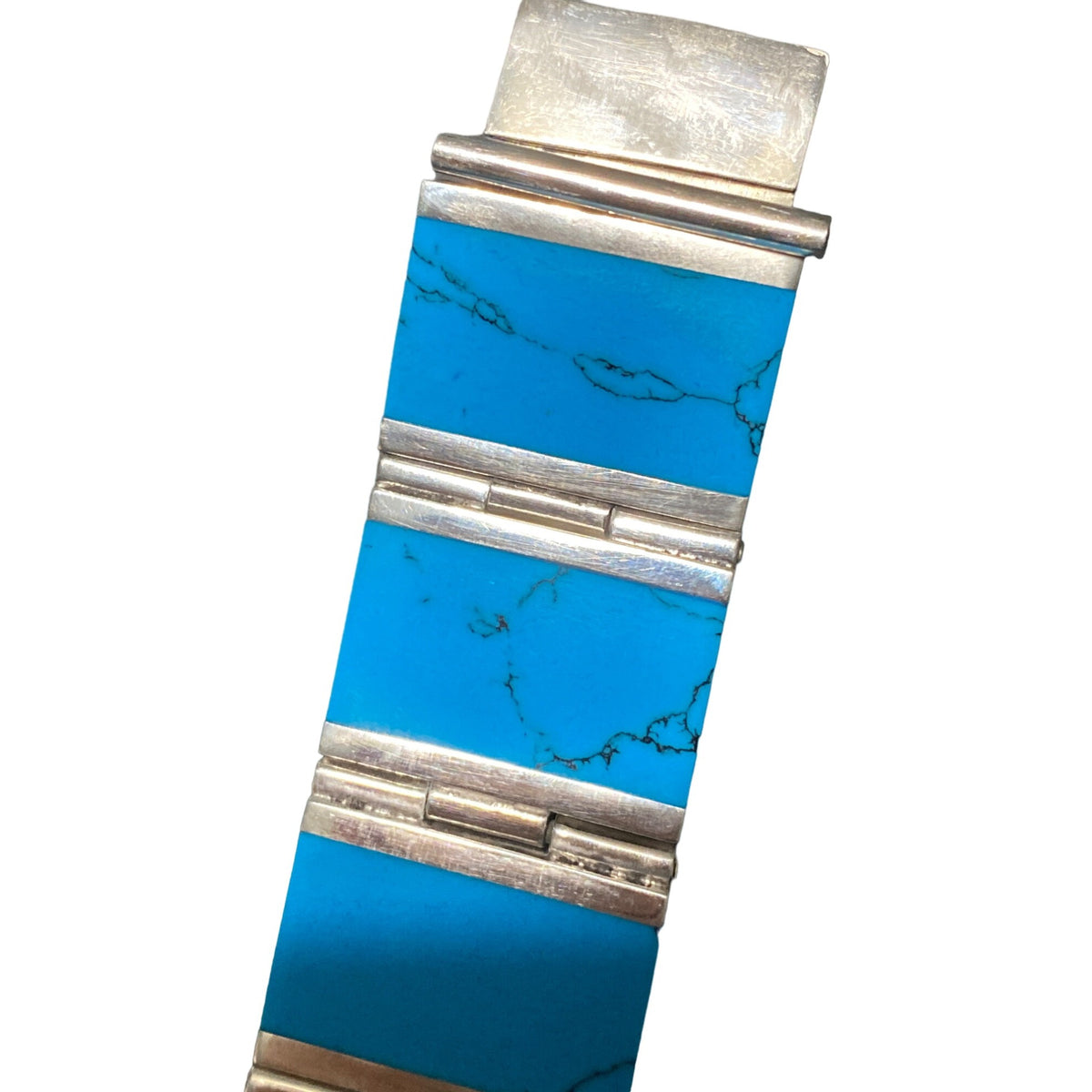 Bracelet Turquoise Mexico Sterling Silver Stamped 925 Vintage Jewelry