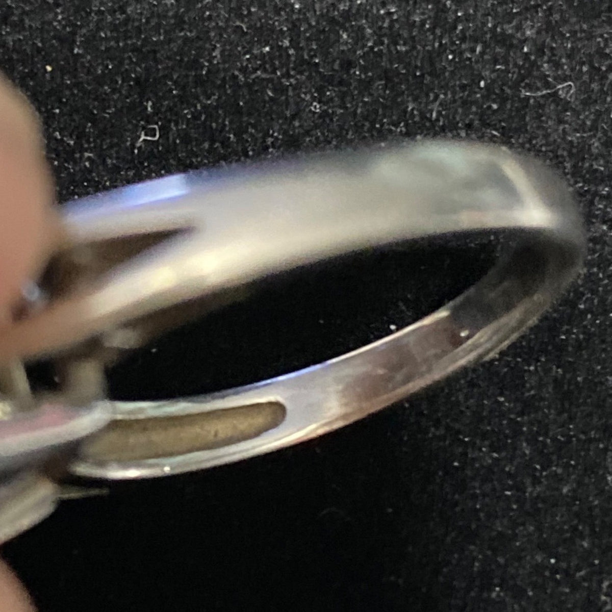 Spinel Trillion Cut Ring Size 6.5 6.91 ct. 14mm Faceted Triangle Sterling Silver Stamped JH 925 Stone Tested