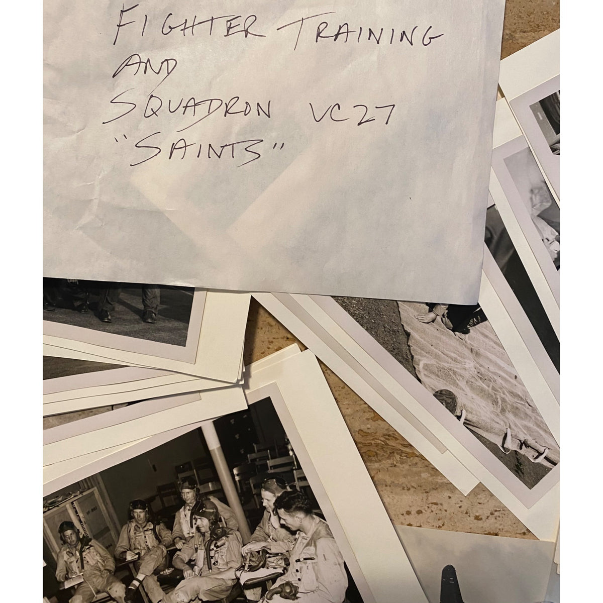 Vintage VC-27 Fighter Squadron "Saints" Photo Collection