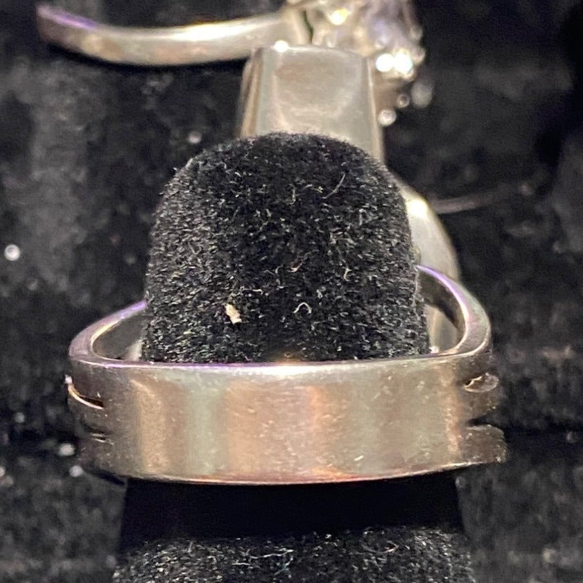 Sal Sturiale Ring Pearl Size 6 31mm x 18mm Sterling Silver Stamped 925 Artisan Vintage Modernist 1980s