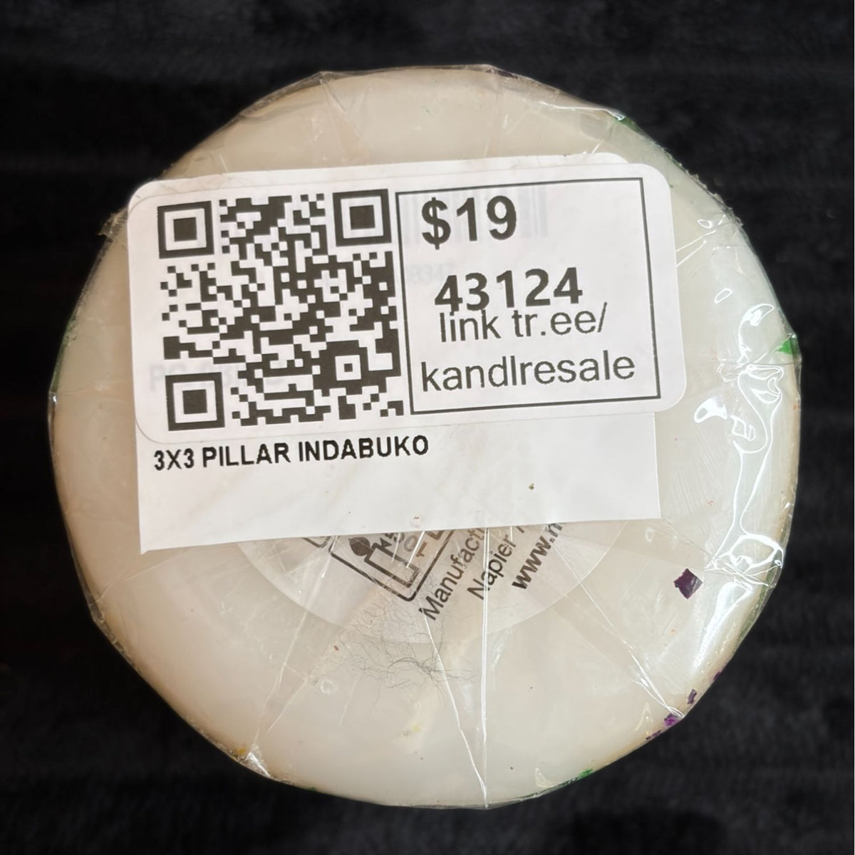 Handmade Nobunto Indabuko Fair-Trade South African 3" Pillar Candle Features Bold Multicolor African-Inspired Design Unique Artisan