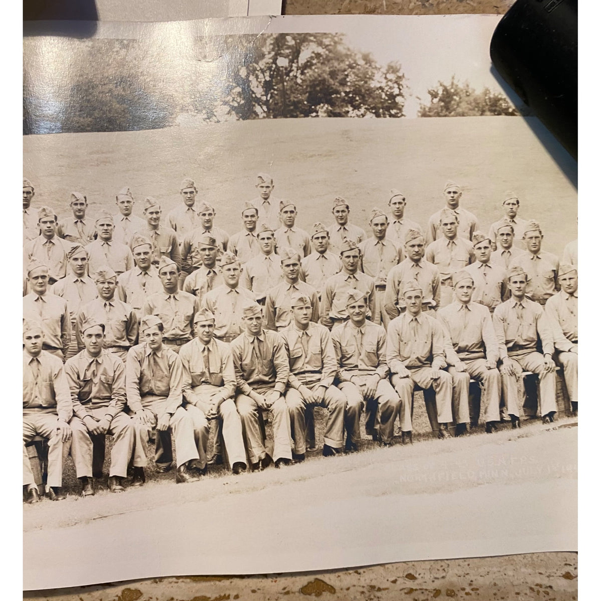 Vintage WWII Era Military Cadet Photos St. Olaf College Northfield MN 1943 Aviation Cadet Training Group