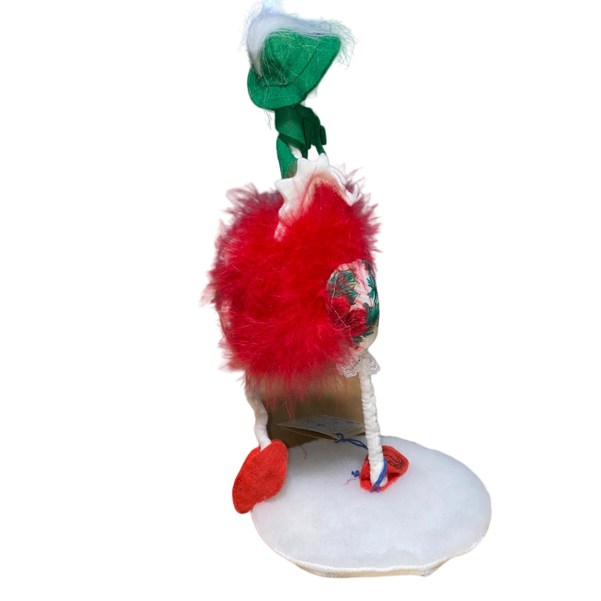 Annalee Dolls 1994 Holiday Goose Figurine With Green Hat & Shopping Bag