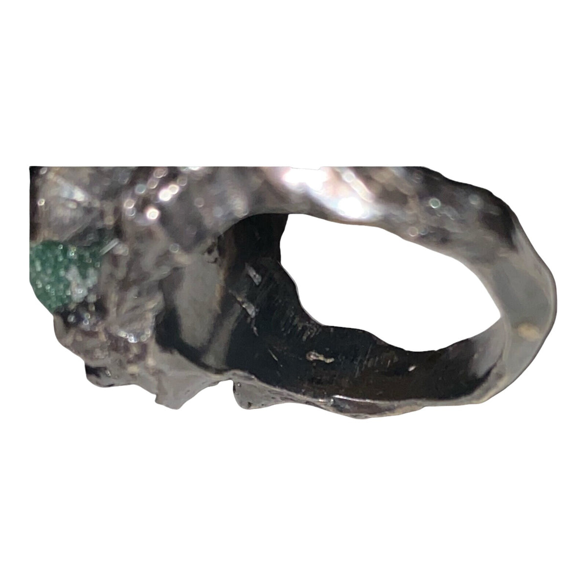 Ring Aventurine Size 7 Sterling Silver Rustic
