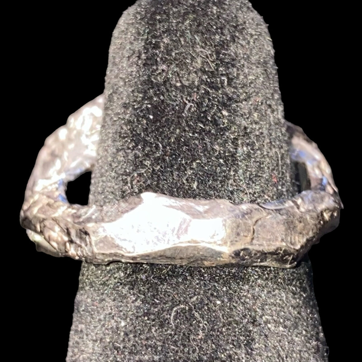 Ring Aventurine Size 7 Sterling Silver Rustic