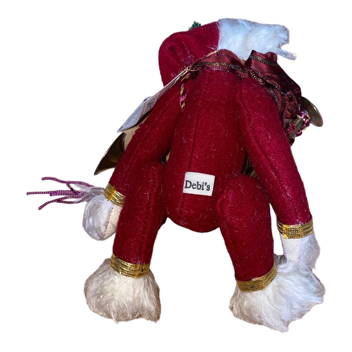 By Debs Bears "Little Elf" Teddy Bear With Brass Horn
