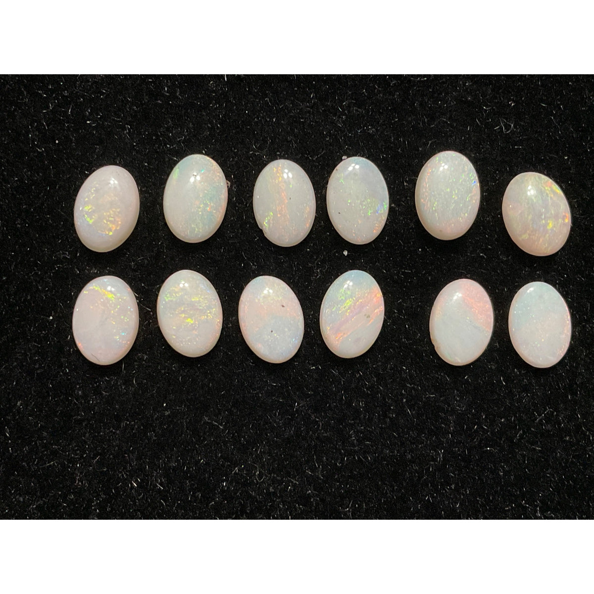 Lot of 12 Opal Oval Cabochons 5mm x 4 mm Jewelry