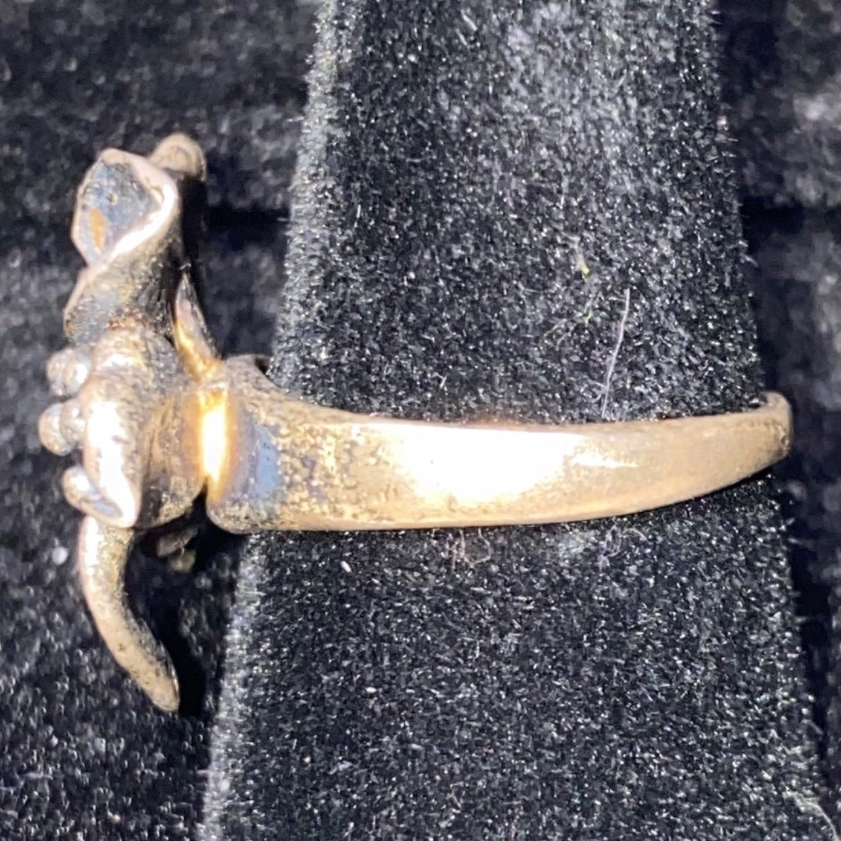Ring Lily Flower Size 6.5 Sterling Silver Tested Vintage Jewelry