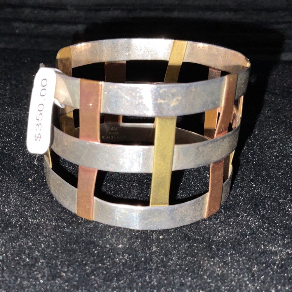 7” Cuff Bracelet Copper Brass Sterling Silver 925 RLM Studio China