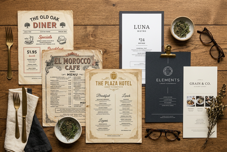 Ephemera - Menus