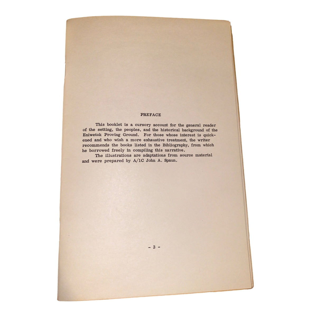 Anatomy Of Eniwetok 1950s Vintage Booklet On Pacific Marshalls Atoll Islanders & Historical Eniwetok Proving Ground