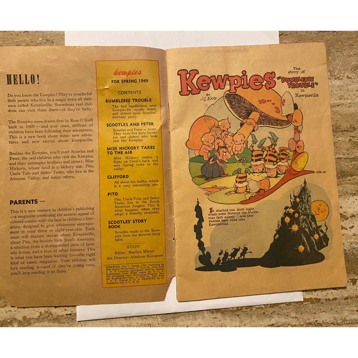 Kewpies  Comic Book Vintage ANC Spring Issue Will Eisner Publication Miss Hickory Newberry Award Winner
