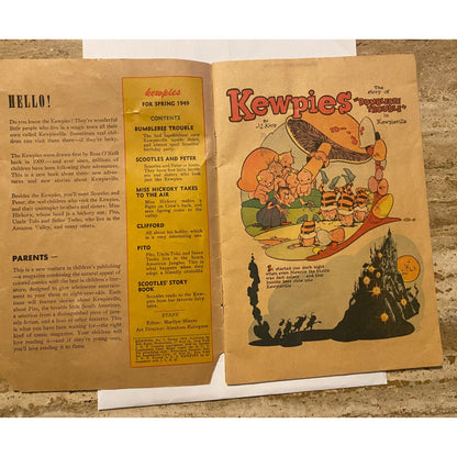 Kewpies  Comic Book Vintage ANC Spring Issue Will Eisner Publication Miss Hickory Newberry Award Winner