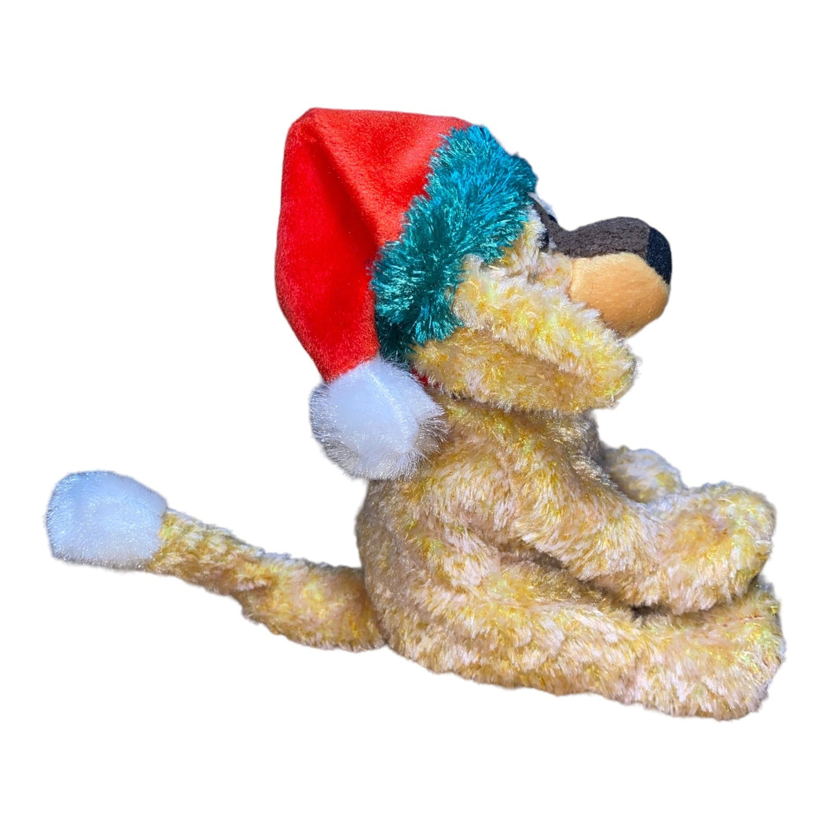 Ty Beanie Babies Jinglepup Dog Plush Collectible 2000 Christmas Holiday Edition W/ Red Santa Hat