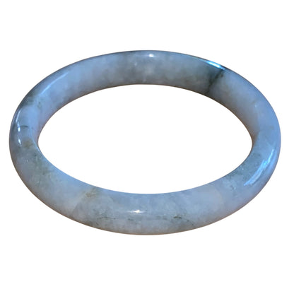 Jadeite Bangle Bracelet Grade A Natural Green Hues Polished Finish Elegant Design Timeless Style For Jewelry Enthusiasts