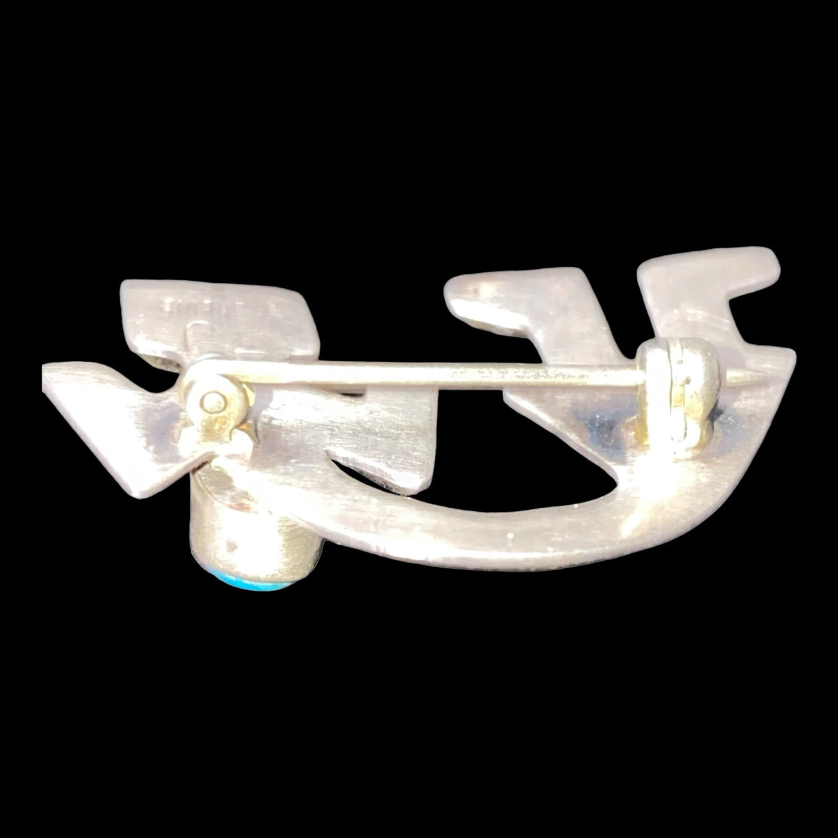 Rainbow God Yei Brooch Turquoise Sterling Silver Felix Joe Navajo Native American