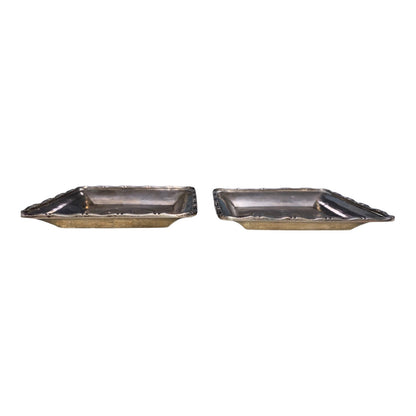Square Tray Sammy Sterling Circa 1900-1930 China Hong Kong Great Britain 1902 1909 Silver Trade Dollar Vintage