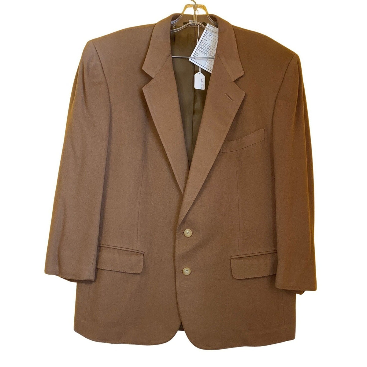 Ermenegildo Zegna Mens Vintage Brown Wool Blazer Wilkes Bashford San Francisco 2-Button Jacket