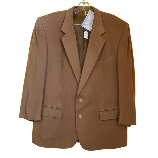 Ermenegildo Zegna Mens Vintage Brown Wool Blazer Wilkes Bashford San Francisco 2-Button Jacket