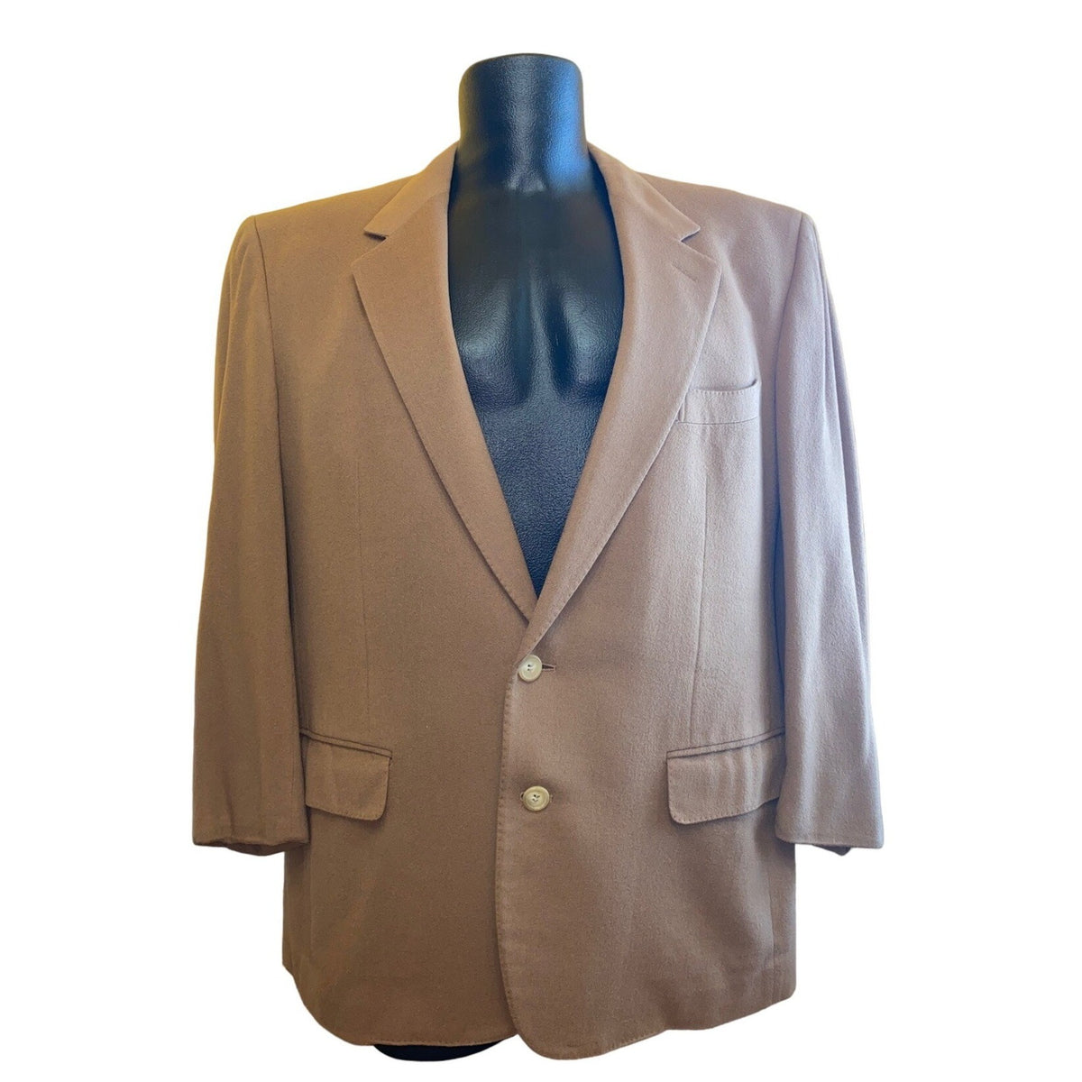 Ermenegildo Zegna Mens Vintage Brown Wool Blazer Wilkes Bashford San Francisco 2-Button Jacket