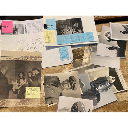 World War II Era Navy Photos & Newspaper Clippings Collection