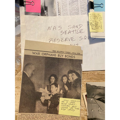World War II Era Navy Photos & Newspaper Clippings Collection
