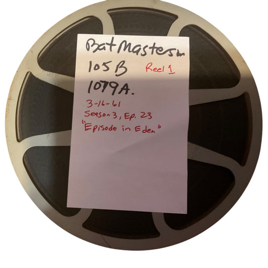 16mm Bat Masterson Episode in Eden Season 3 Episode 23 12.25” Reel 03-16-61 Vintage