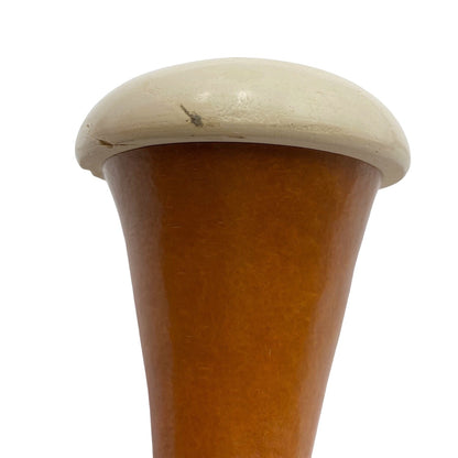 Pipe Calabash Gourt Possible Meerschaum Tobacco Vintage Pre-Smoked Tan White Black