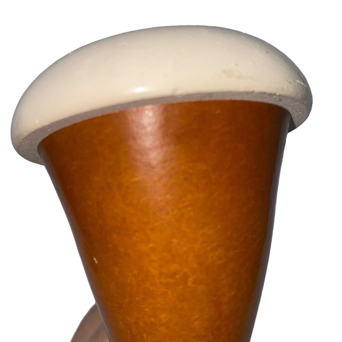 Pipe Calabash Gourt Possible Meerschaum Tobacco Vintage Pre-Smoked Tan White Black