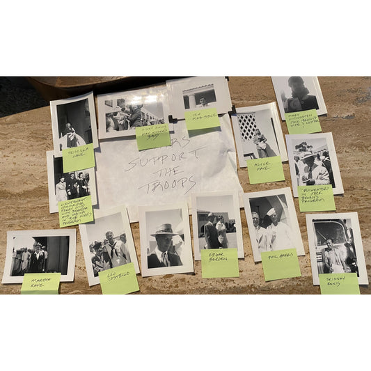 Hollywood USO Tour Photos WWII Era Stars Support the Troops Vintage Black & White