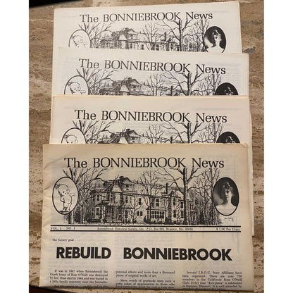 Vintage 1976-1977 The Bonnibrook News Issues 1-4 Set  Historical Society Collectible Newspapers  Rose ONeill Memorabilia