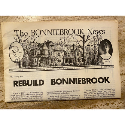 Vintage 1976-1977 The Bonnibrook News Issues 1-4 Set  Historical Society Collectible Newspapers  Rose ONeill Memorabilia
