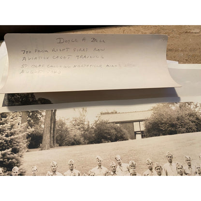 Vintage WWII Era Military Cadet Photos St. Olaf College Northfield MN 1943 Aviation Cadet Training Group