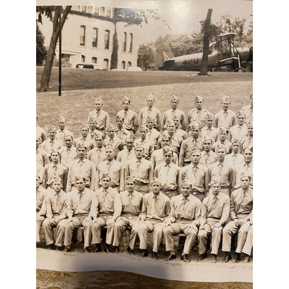 Vintage WWII Era Military Cadet Photos St. Olaf College Northfield MN 1943 Aviation Cadet Training Group