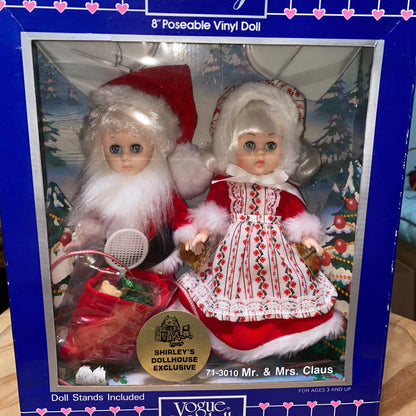 Ginny 8" Poseable Vinyl Dolls Mr. & Mrs. Claus Shirleys Dollhouse Exclusive