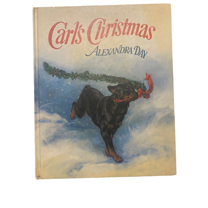 Carls Christmas By Alexandra Day Hardcover Book 1990 Third Printing