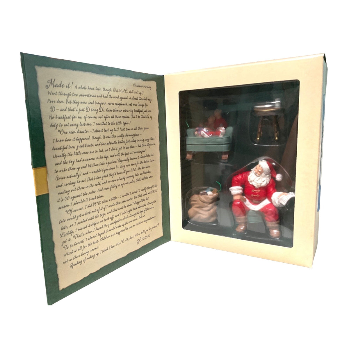 Hallmark Keepsake 2002 Santas Big Night Membership Ornaments 4-Piece Set In Box