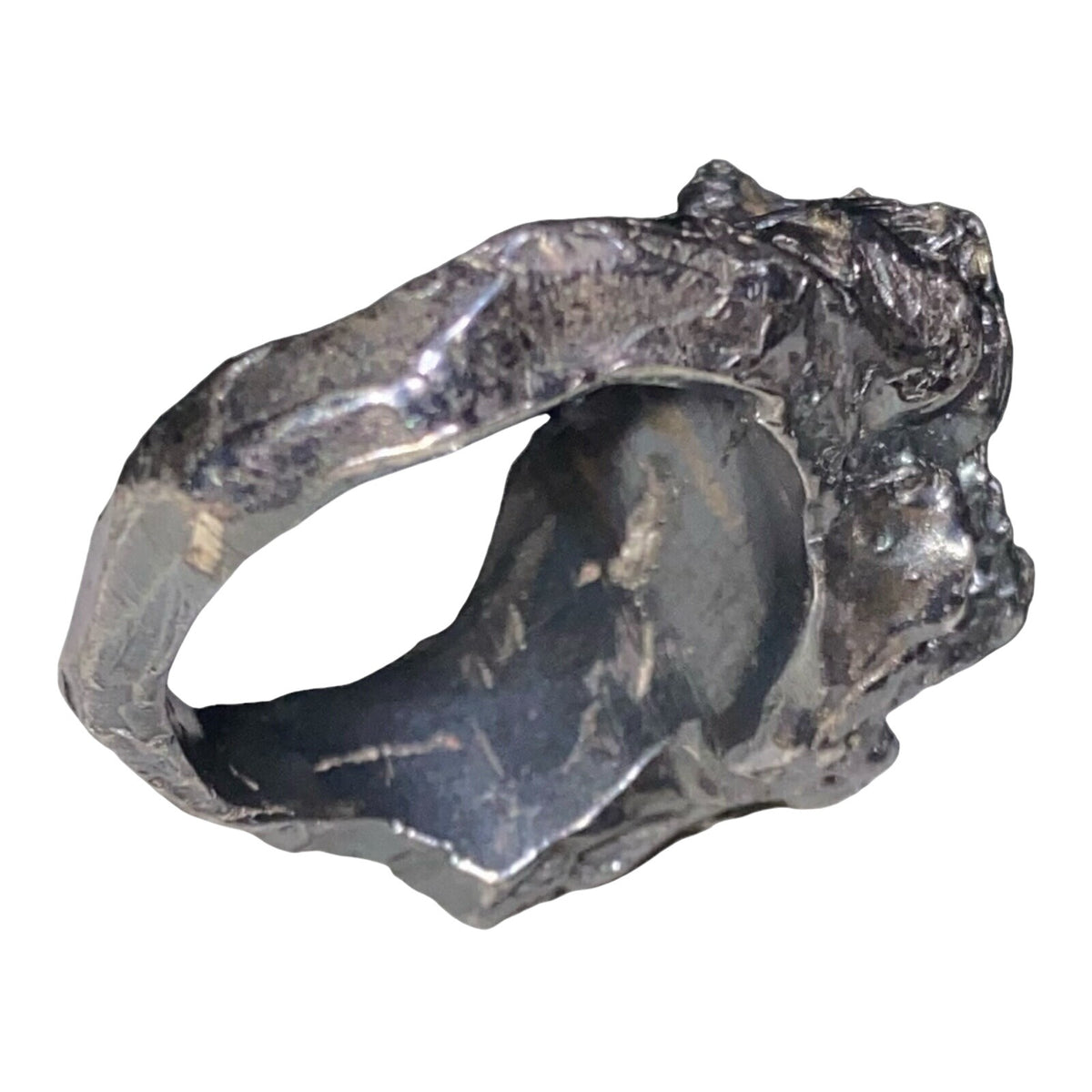 Ring Aventurine Size 7 Sterling Silver Rustic