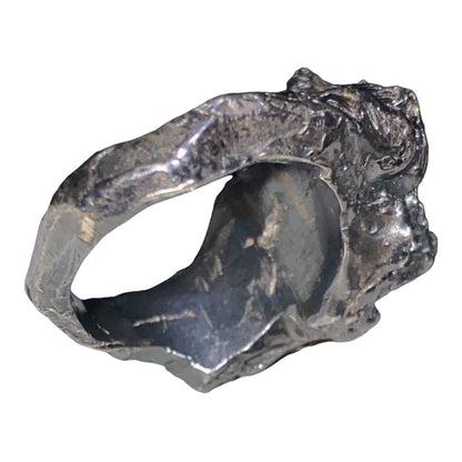Ring Aventurine Size 7 Sterling Silver Rustic