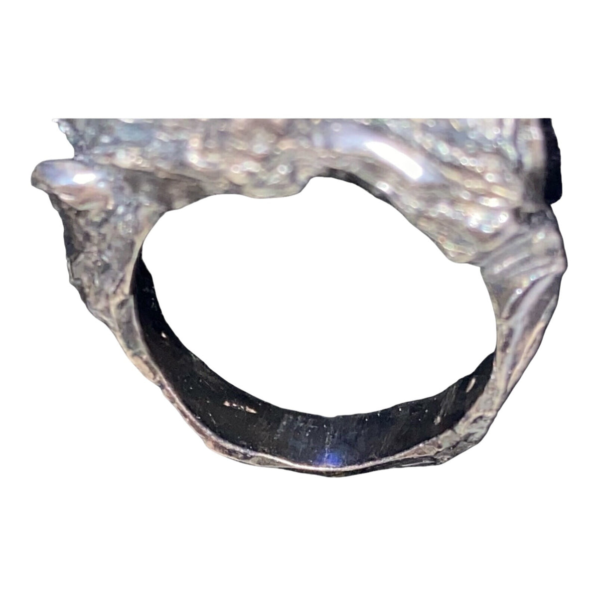 Ring Aventurine Size 7 Sterling Silver Rustic