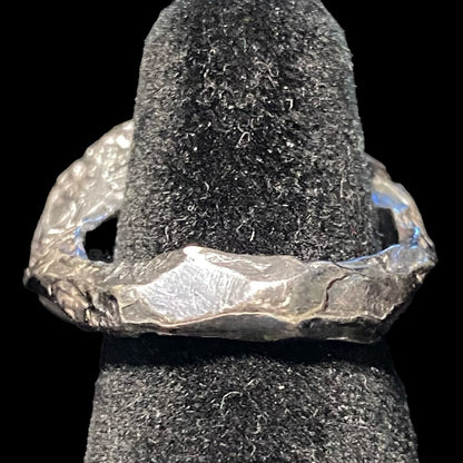 Ring Aventurine Size 7 Sterling Silver Rustic