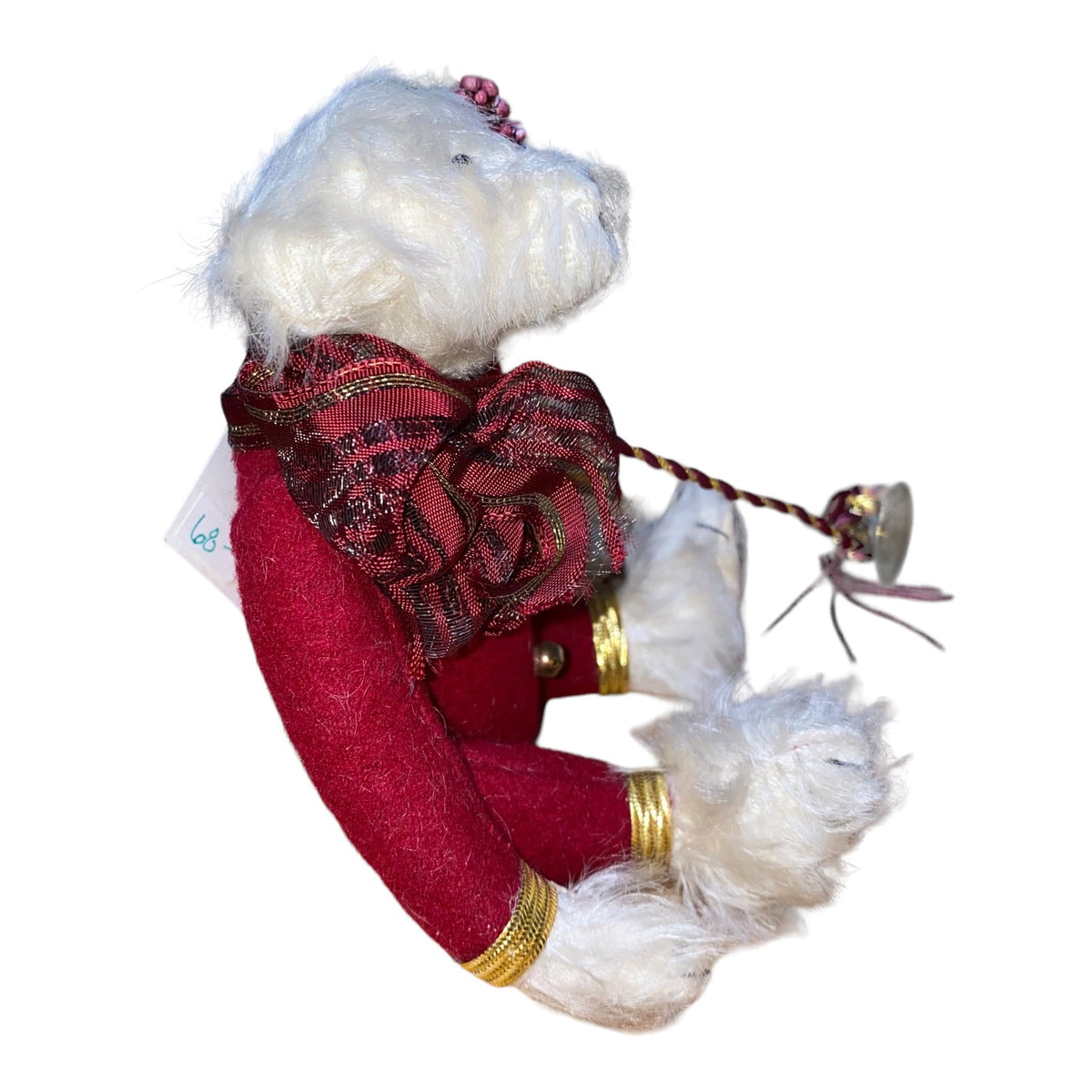 By Debs Bears "Little Elf" Teddy Bear With Brass Horn