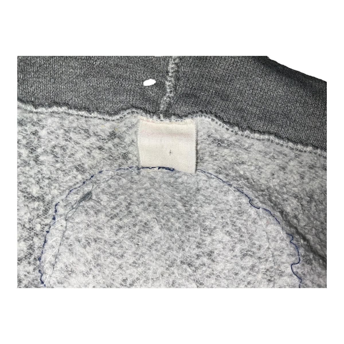 Vintage Gray Hoodie With Sewn-On Collectible Patches
