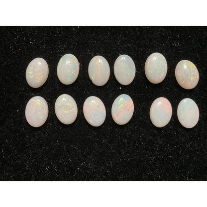Lot of 12 Opal Oval Cabochons 5mm x 4 mm Jewelry