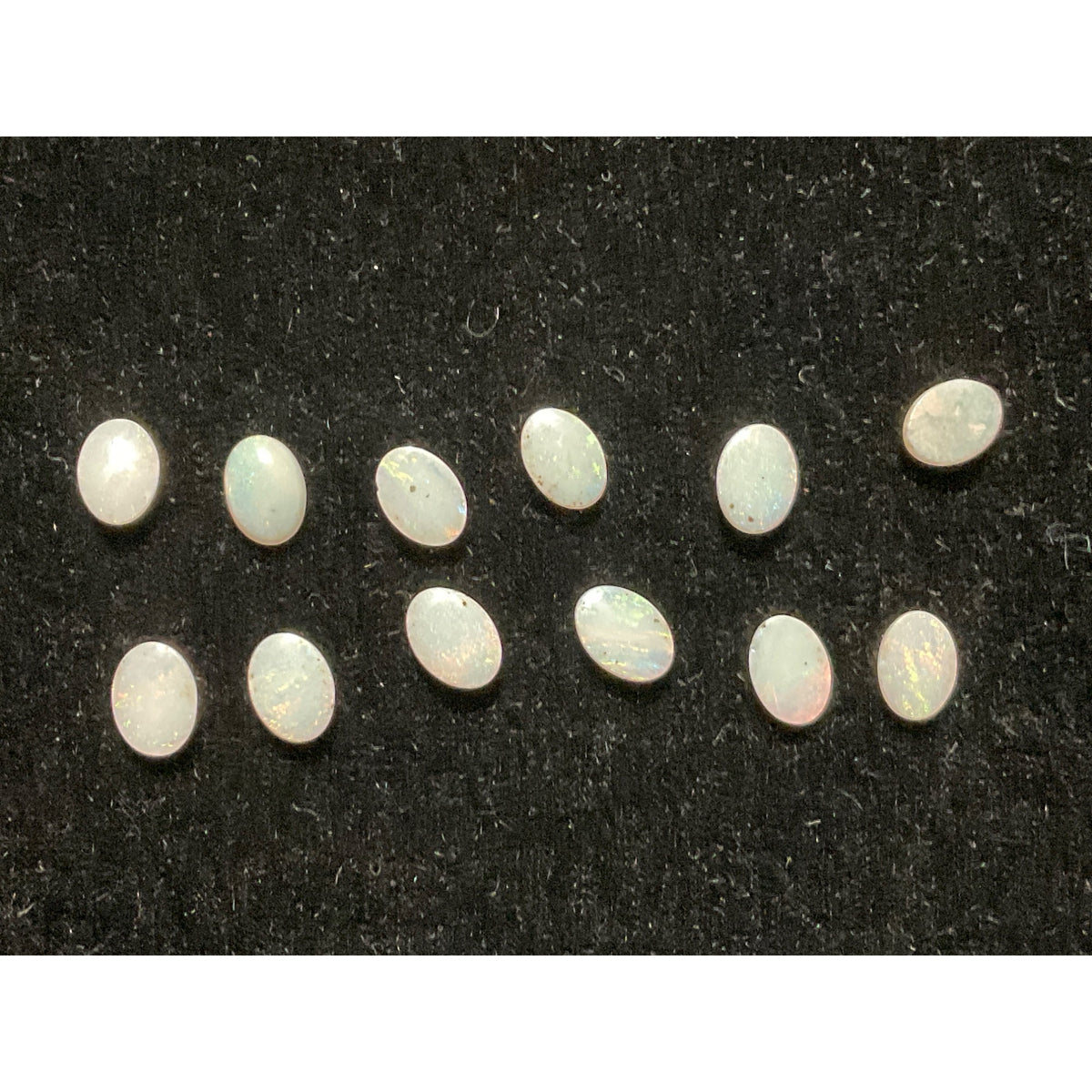 Lot of 12 Opal Oval Cabochons 5mm x 4 mm Jewelry