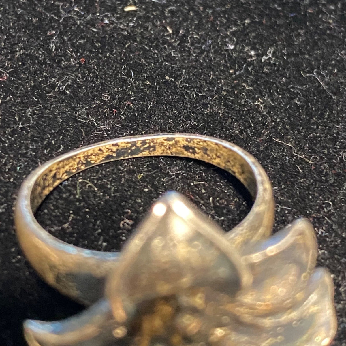 Ring Lily Flower Size 6.5 Sterling Silver Tested Vintage Jewelry