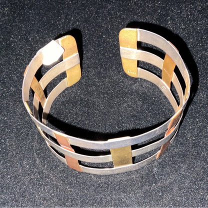 7” Cuff Bracelet Copper Brass Sterling Silver 925 RLM Studio China