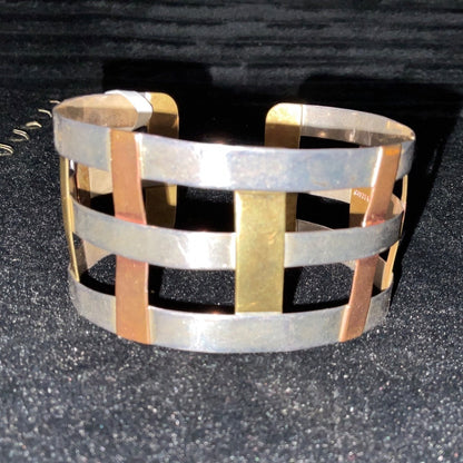 7” Cuff Bracelet Copper Brass Sterling Silver 925 RLM Studio China