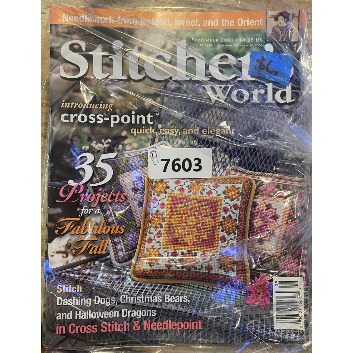 Vintage Cross-Stitch & Needlepoint Magazines Bundle - September 2000 September 2005 November 2005